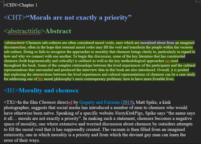 NagingtonUoM's tweet image. Going through the copyedit proofs for my #Chemsex book today (sneak peek below). Also, link below if you want to pre-order! Alternatively, you can drop me a DM and I&apos;ll send you the open access link to the free digital version in the new year 😀 

routledge.com/The-Moral-Less…