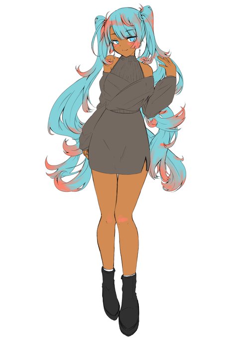 黒ギャルにするのもいいなぁって思ったり思わなかったり冬の黒ギャルって良いですね 