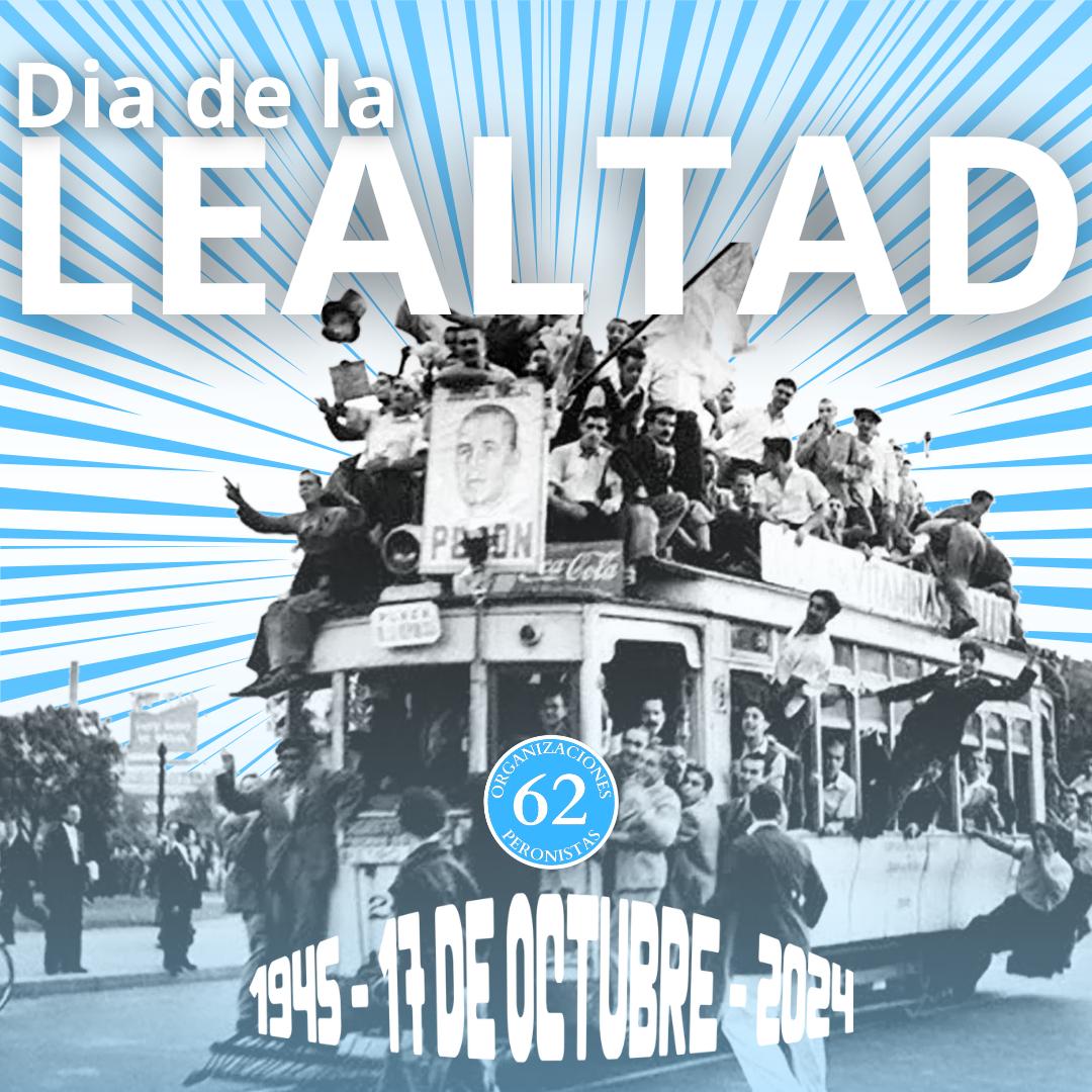 🗓17 de Octubre

En este Dia de la Lealtad saludamos todos los compañeros y compañeras que militan en los barrios, en los lugares de trabajo y que están junto al pueblo✌🏽

🇦🇷LEVAMOS LA LEALTAD COMO BANDERA🇦🇷

#TodosUnidosTriunfaremos
#DiaDeLaLealtadPeronista