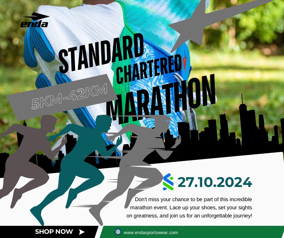 EndaSportswear's tweet photo. Counting days to the upcoming Standard Chartered Nairobi Marathon 😄😄. (9 days to go) Are you ready??

Can’t wait to see you there !!🤩🤗

#standardcharteredmarathon #endasportswear #runningshoes #enda #runkenyan https://t.co/VmFBt3F5EF