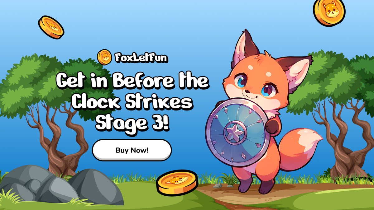 foxletfun's tweet photo. The clock is ticking, and Stage 3 is just around the corner! Get in now to grab the best deals before the price goes up! 🎯

➡️https://t.co/noVzt1YPmR

#ClockStrikesStage3 #FoxLetFun #BestDeals #LastChanceStage2 #Radiant #Robinhood #Bitcoin #Ethereum https://t.co/cT3tIxfa4V