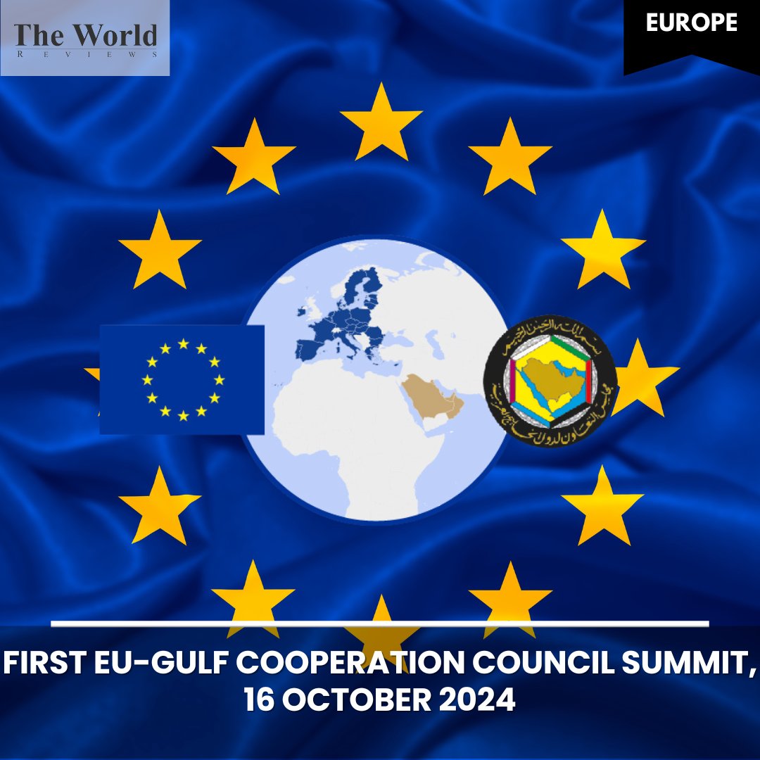 tworldreviews's tweet photo. The first EU-GCC summit sat under the rubric "Strategic Partnership for Peace and Prosperity" on 16 October 2024 in Brussels. 

#EUGCCSummit #StrategicPartnership #PeaceAndProsperity https://t.co/HH584FzAsC