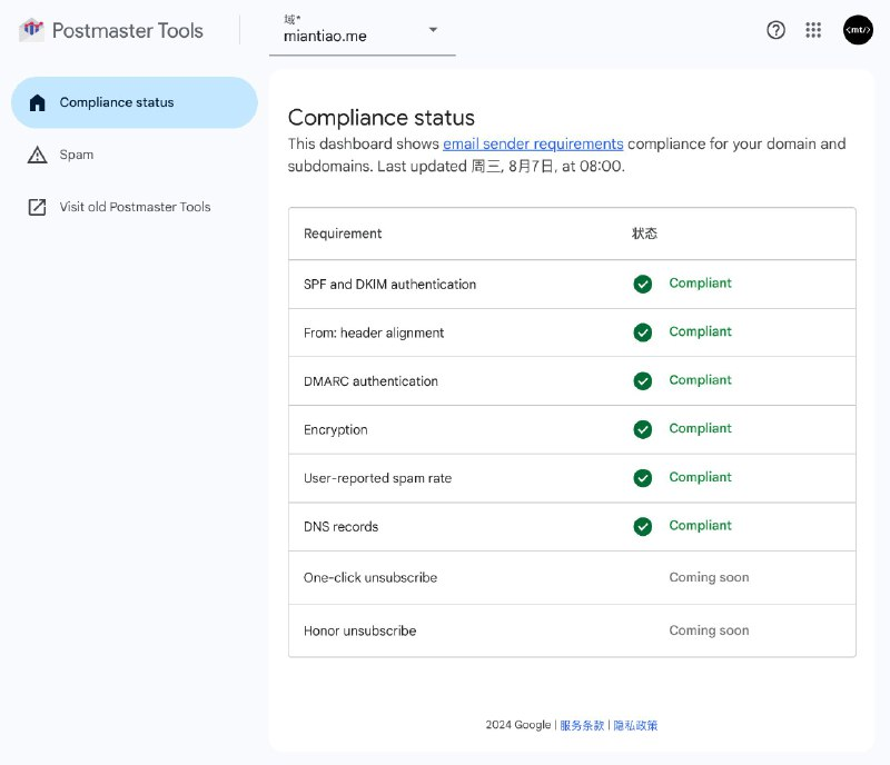 0xKaiBi's tweet photo. If you use a domain email, you can authenticate your domain in Google Postmaster Tools. This allows you to: 1) check the correctness of your configuration, and 2) see how many emails sent to Gmail are marked as Spam. https://t.co/QTbeKQw0YP https://t.co/6QsCyimKQS