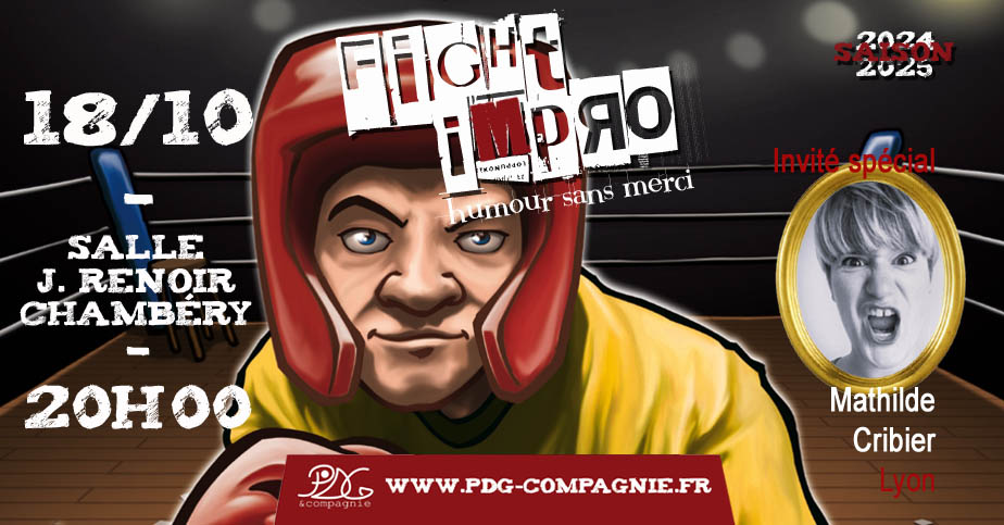 improsavoie's tweet photo. Demain à à @VilledeChambery, retrouvez le Fight #impro mensuel avec la comédienne @MathildeCribier https://t.co/KKkDWb68ER