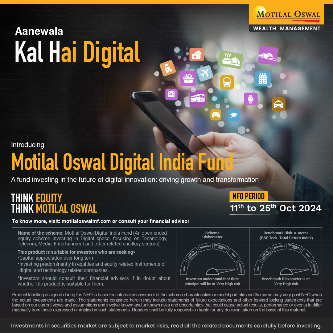 MotilalOswalLtd's tweet photo. Motilal Oswal Digital India Fund is here! 🦾
Invest in the companies driving India’s digital revolution.
Invest Now 👉 https://t.co/8dPvY6LsTz
#DigitalIndiaFund #TechGrowth #NFO #MotilalOswal https://t.co/uSzZoUVjCT