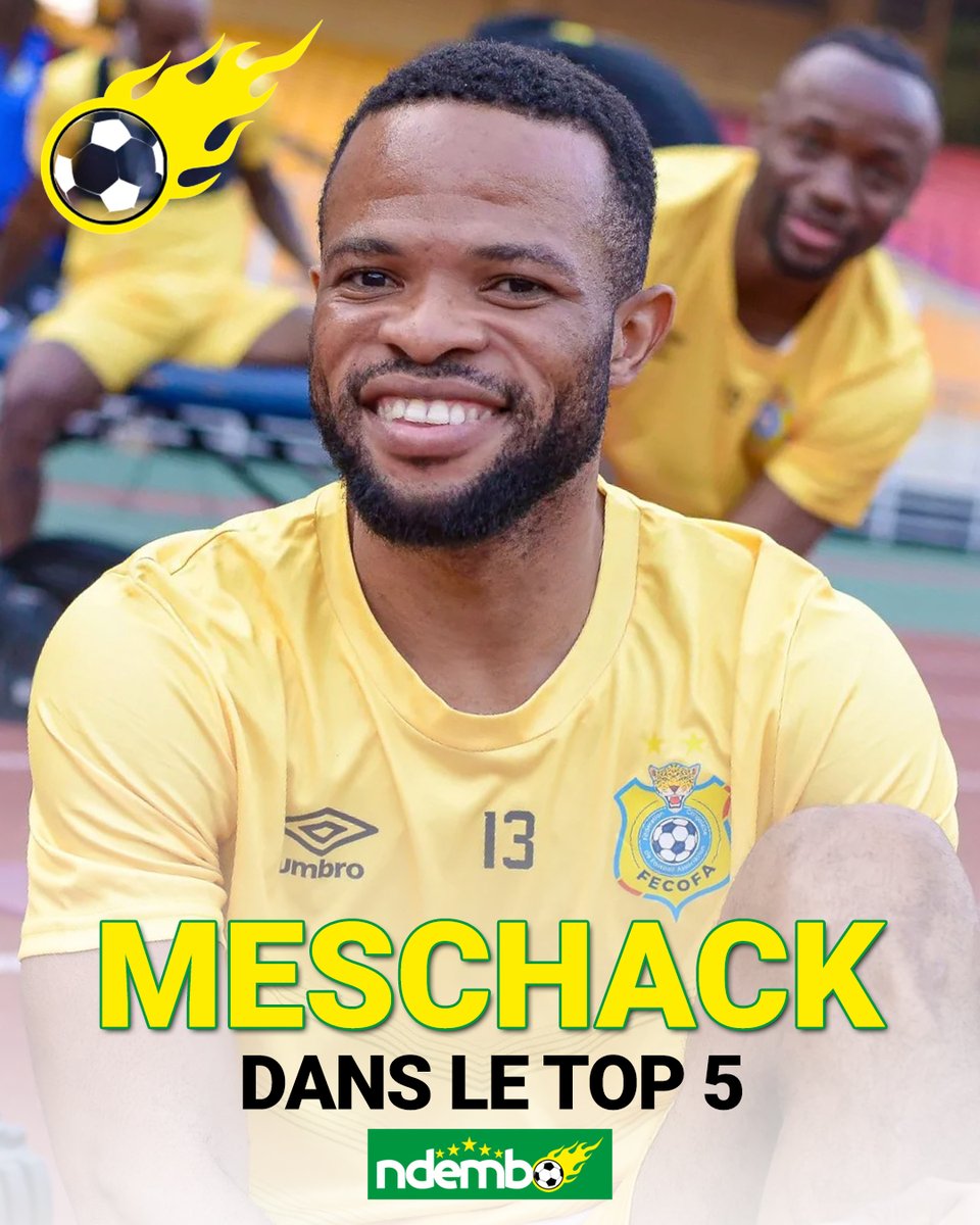 NdemboCD's tweet photo. #NdemboStat Grâce à son doublé face à la Tanzanie, Meschack Elia intègre le #Top5 de meilleurs buteurs de l’histoire des Léopards de la #RDC avec 13 réalisations. Parmi les joueurs en activité, seul @Bakambu17 fait mieux (15). https://t.co/X2e0Fkw2KR