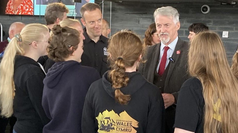 WGClimateChange's tweet photo. It was a really motivating event in the Senedd yesterday with @WTWales and to hear about the youth manifesto for nature recovery from the young people themselves. Diolch yn fawr https://t.co/3KdIHofvGH