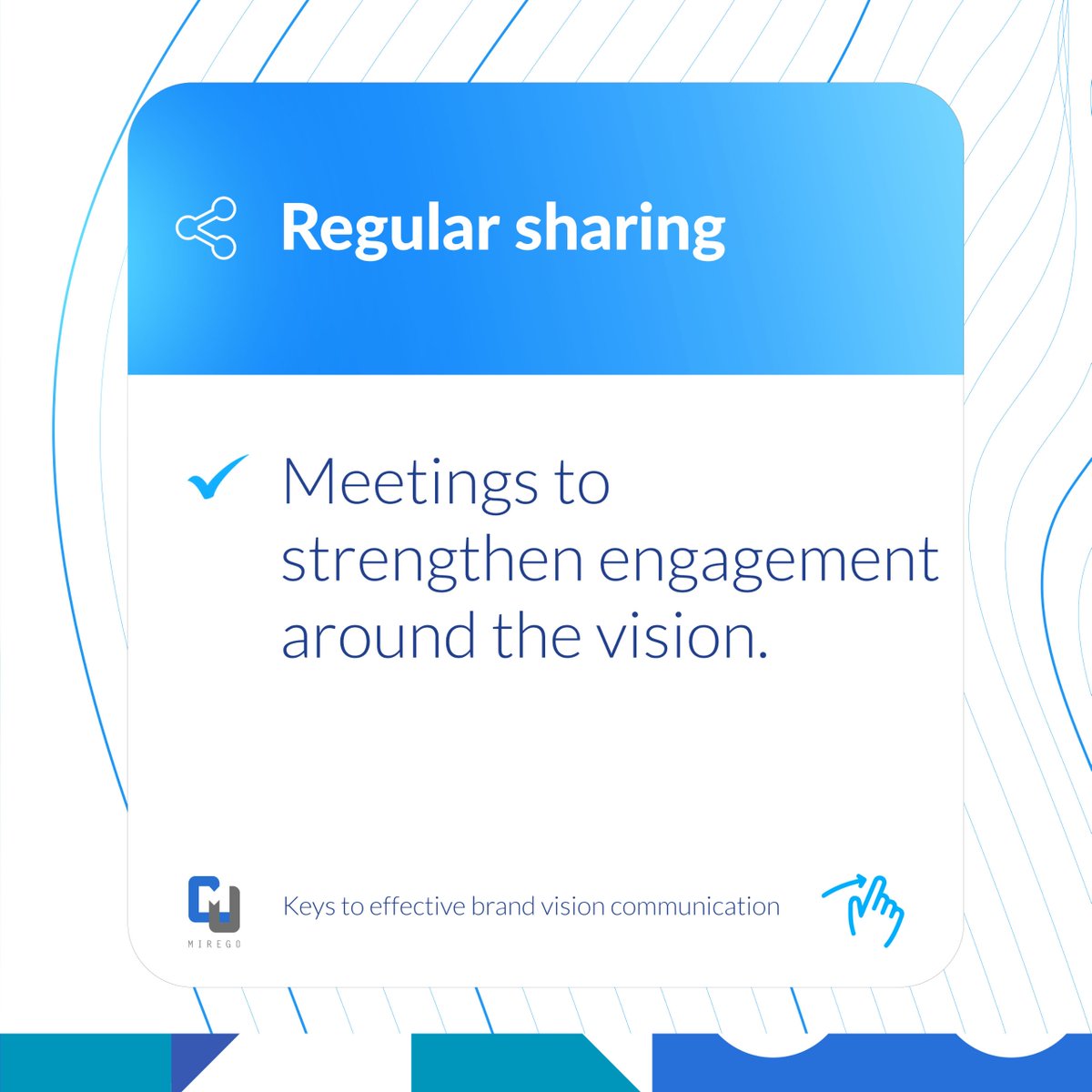 Mirego_Africa's tweet image. Clear and consistent communication of your brand vision inspires your team. 

Does your brand have success stories to share? Do you know other ways to illustrate your vision? 

Start sharing with your team now !

#consistentcommunication #brandvision #success #communication…