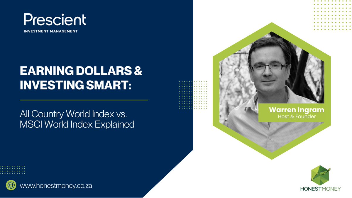 HonestMoneyPod's tweet image. In today's episode @WarrenIngram answers your questions about the principle of earning dollars and where to invest the money. Warren speaks to currency exchange, diversification and the All Country World Index versus the MSCI World Index.

Listen now: bit.ly/3YcHQOu