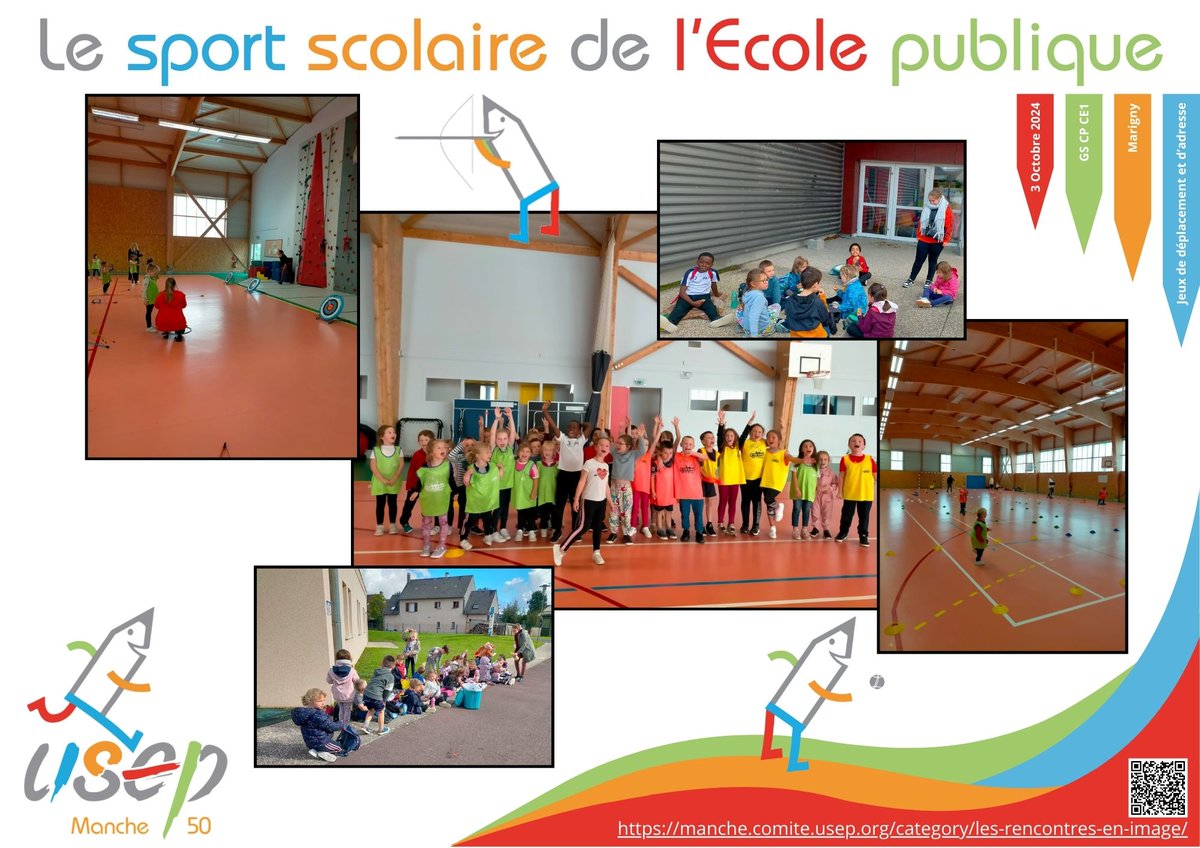 Sportscolaire50's tweet photo. La 1ère période de l'année scolaire se termine... voici quelques unes des rencontres vécues par les Usépiennes et Usépiens de @Usep50 
Voir plus de photos: https://t.co/IUokOjUxhl
Bonnes vacances et à bientôt pour de nouvelles rencontres (pour s'inscrire: https://t.co/EbzooJSfqb) https://t.co/EcF0wjH7YZ