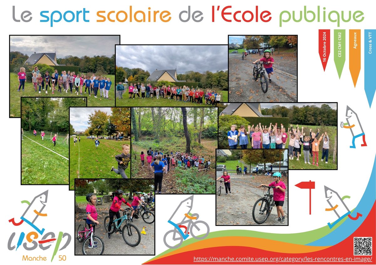 Sportscolaire50's tweet photo. La 1ère période de l'année scolaire se termine... voici quelques unes des rencontres vécues par les Usépiennes et Usépiens de @Usep50 
Voir plus de photos: https://t.co/IUokOjUxhl
Bonnes vacances et à bientôt pour de nouvelles rencontres (pour s'inscrire: https://t.co/EbzooJSfqb) https://t.co/EcF0wjH7YZ