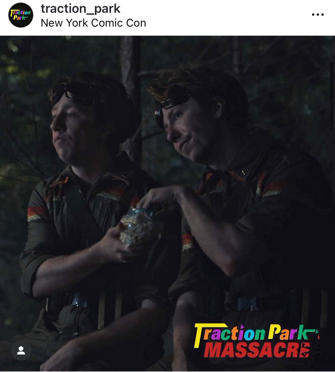NYCC! 
TONIGHT, 6:30 in room 408.
Go see my fav Murder Boi’s!

So proud to have Costume Designed for this film!

#BodhiandKai #TractionPark #nycc