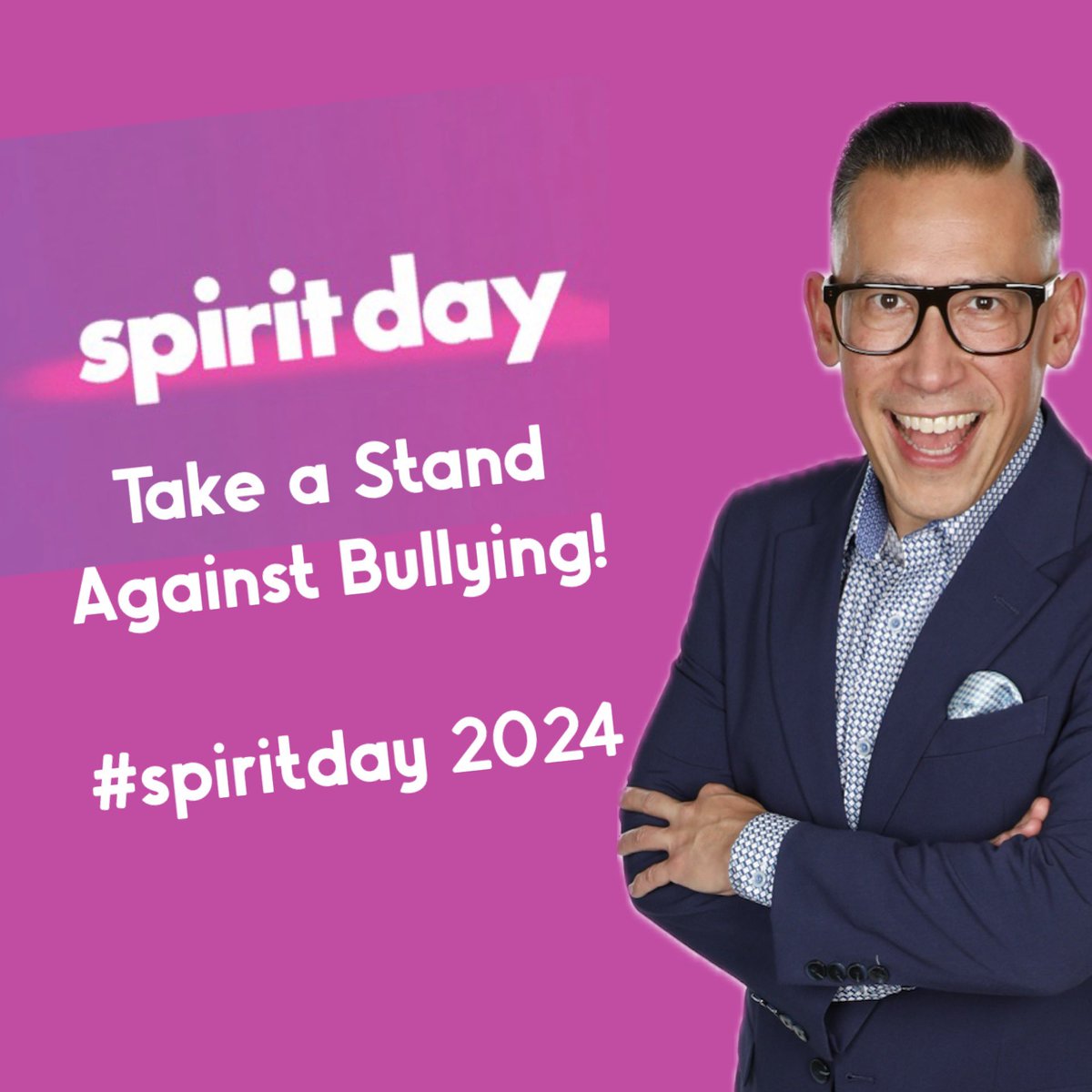 As a kid, I was relentless bullied at school. Today, I’m taking a stand against bullying! <a href="/glaad/">GLAAD</a> #SpiritDay is the world’s most visible anti-bullying movement inspiring #LGBTQ youth, especially transgender and nonbinary youth to live their lives in their truth and authenticity.