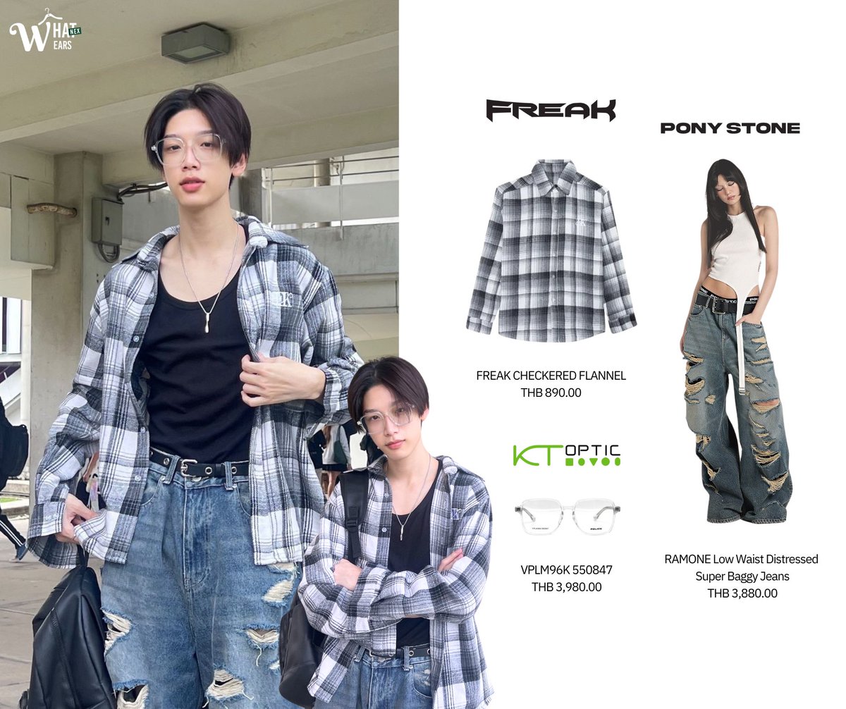 WhatNEXwears_'s tweet photo. What NEX wears : NEX for
241017 - nex.busofficial IG Update
#FREAKTH
👕 FREAK CHECKERED FLANNEL
#PONYSTONE @ponystonestudio
👖 RAMONE Low Waist Distressed
Super Baggy Jeans
#KTOPTIC
🕶️ VPLM96K 550847
#NEXnattakit
#BUSbecauseofyouishine
#whatNEXwears https://t.co/mwDFBu5NY9