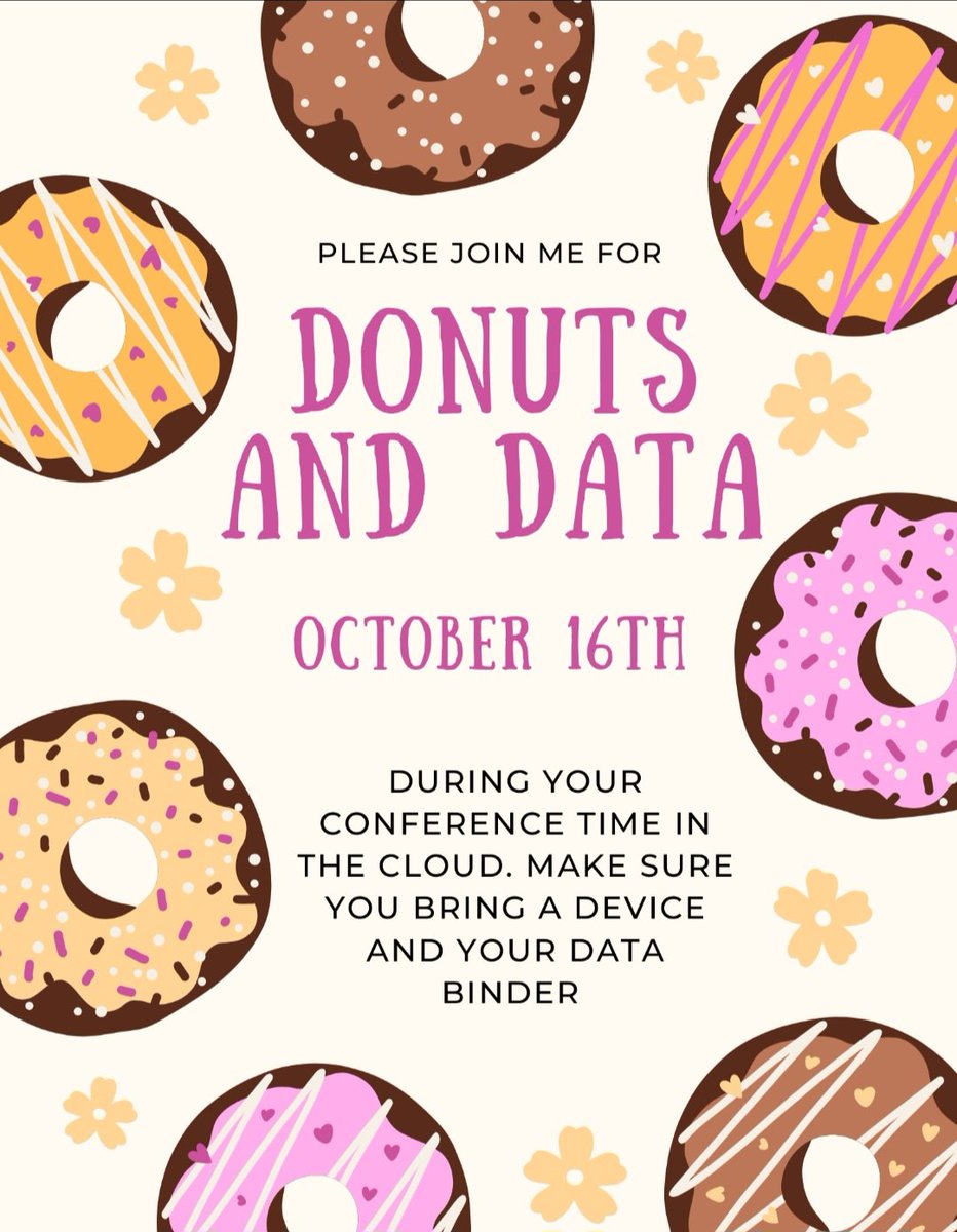 MrsHudson_GE's tweet photo. DONUTS AND DATA! We enjoyed digging through our data to see where our students are and planning our next course of action (TAP). It's one of my favorite things to do as a Math IC❤️.Remember, A RISING TIDE LIFTS ALL 🚢! #knowthemandgrowthem 
 @Angela_bland1 #DATADRIVESINSTRUCTION https://t.co/8rZQhKICcC