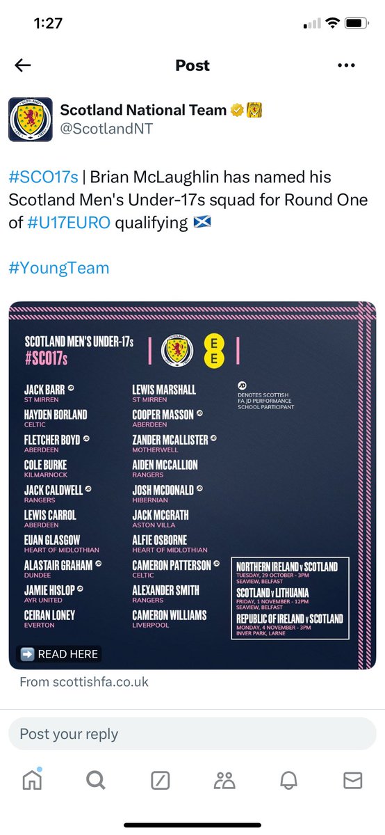 Well done Lewis &amp; boys excellent 🏴󠁧󠁢󠁳󠁣󠁴󠁿👏