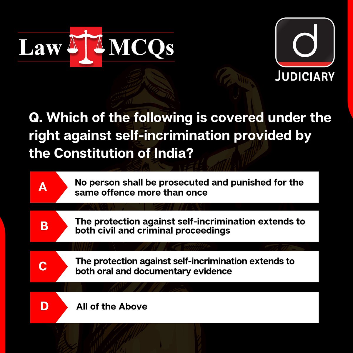 Law_Drishti's tweet photo. Brush up your legal skills with Drishti Judiciary’s Informative Legal Quiz.
Check our website: https://t.co/zqRxPYF1NV
#LegalInformation #LegalQuiz #PolityQuiz #JudiciaryPreparation #CLATPreparation #GeneralKnowledgeQuestions #Judiciary #TeamDrishti #DrishtiJudiciary https://t.co/cRuLbPhNHq