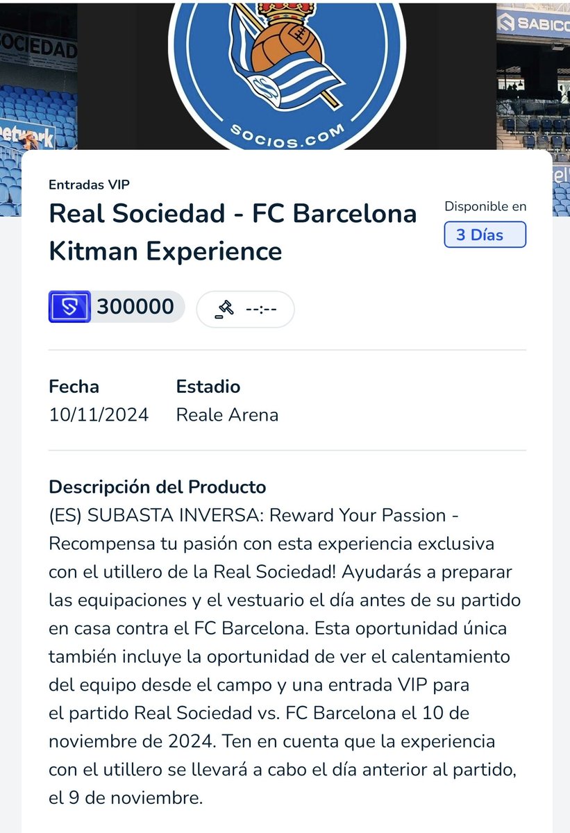 ¡Así sí! <a href="/SociosESP/">Socios.com España</a> sacando nuevas experiencias con la Real Sociedad.