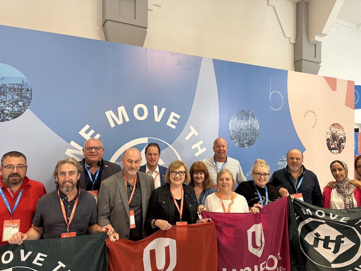 risserk's tweet image. #ITFCongress2024 @UniforTheUnion 
#weareITF 
🚌🚚🚂🚇✈️🛫🛳️⛴️