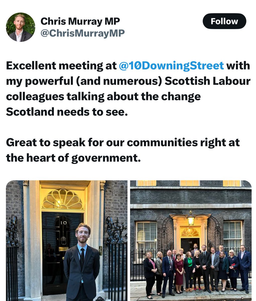MrJohnNicolson's tweet photo. Oh dear.  This is cringeworthy. Honestly - those with actual power don't feel the need to tweet  "I'm so powerful." https://t.co/Euj1zRpR0D