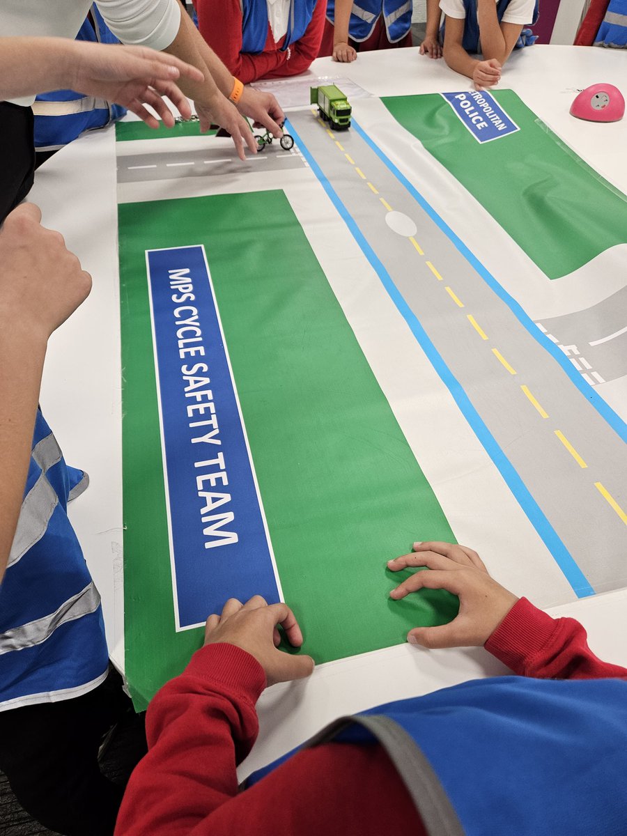 Y6 are also learning how to stay safe while cycling on the road.