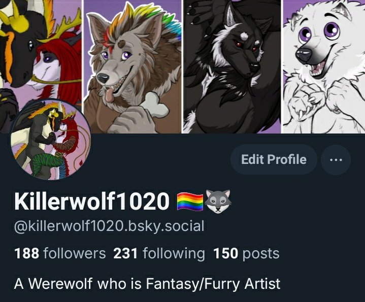 Killerwolf1020's tweet photo. With the changes to the Block feature on Twitter, I will be trying to be more active on BlueSky. 
Not only do I post 18+ work that I don't want minors to engage with, my Ex used Twitter on my birthday last Year to try and drum up hate towards me for being hurt by him and his bf https://t.co/3ZwRLsF3ic