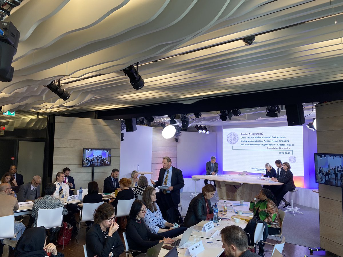 Grand Bargain (@grandbargain_) on Twitter photo At the Annual Meeting, Ambassador <a href="/MKoehlerEU/">Michael Koehler</a> opens a roundtable on innovative humanitarian financing with <a href="/ICRC/">ICRC</a>, <a href="/WorldBank/">World Bank</a>, <a href="/eu_echo/">EU Civil Protection & Humanitarian Aid 🇪🇺</a>, and <a href="/Refugees/">UNHCR, the UN Refugee Agency</a>, sharing examples of successful financing instruments! At the Annual Meeting, Ambassador <a href="/MKoehlerEU/">Michael Koehler</a> opens a roundtable on innovative humanitarian financing with <a href="/ICRC/">ICRC</a>, <a href="/WorldBank/">World Bank</a>, <a href="/eu_echo/">EU Civil Protection & Humanitarian Aid 🇪🇺</a>, and <a href="/Refugees/">UNHCR, the UN Refugee Agency</a>, sharing examples of successful financing instruments!