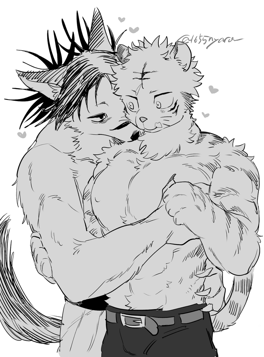 イチャもふ⚠️擬獣化脹虎🩸🐯 