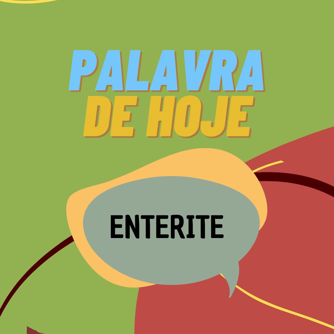 Palavra de hoje: Enterite 🧚‍♀️
Inflamação na mucosa intestinal, sendo esta uma barreira semipermeável localizada na parte interior do  intestino.