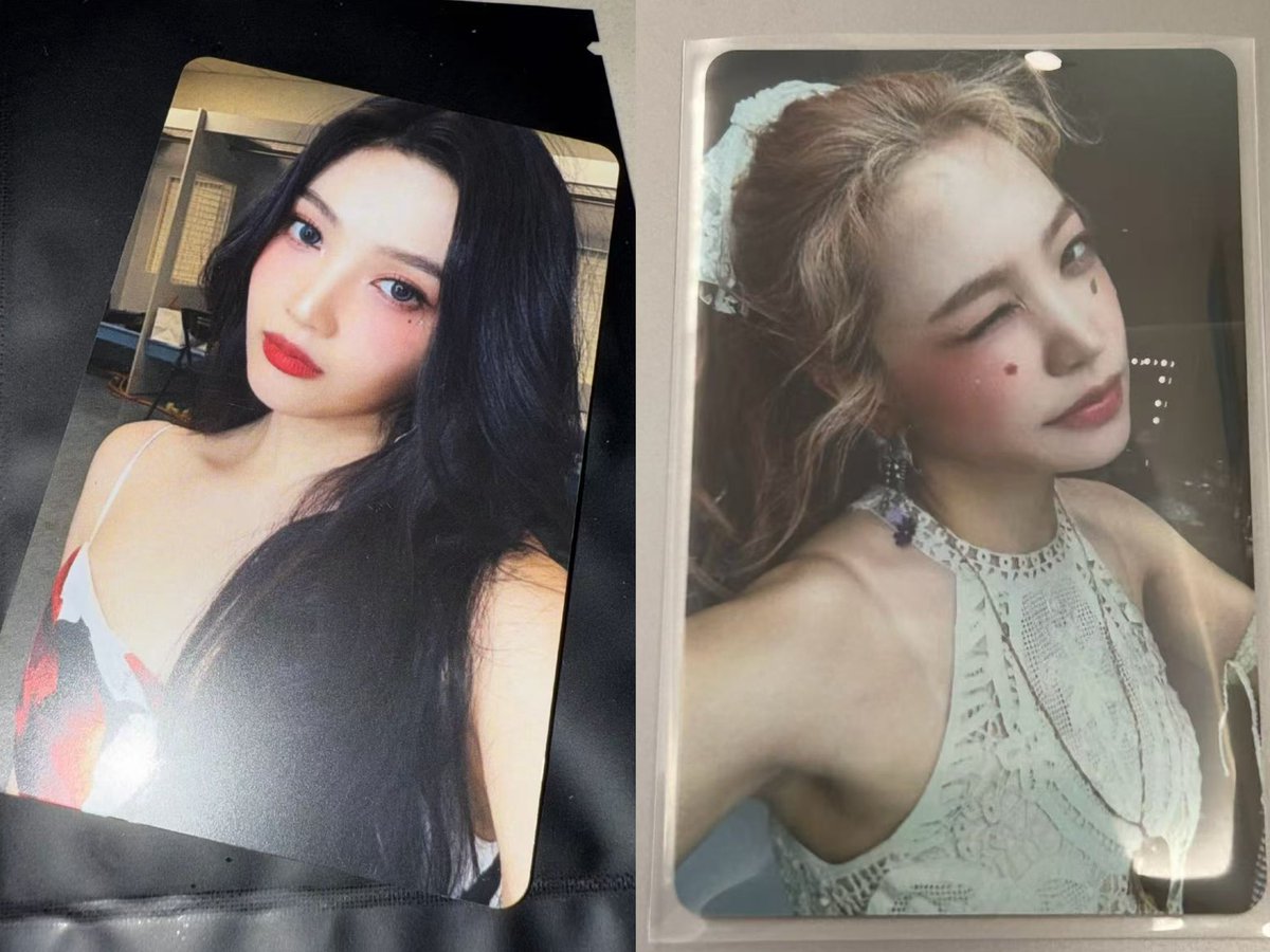 fionairene0329's tweet photo. Red Velvet Macao fancon photocards 🤪 https://t.co/xsrZiHtIBL
