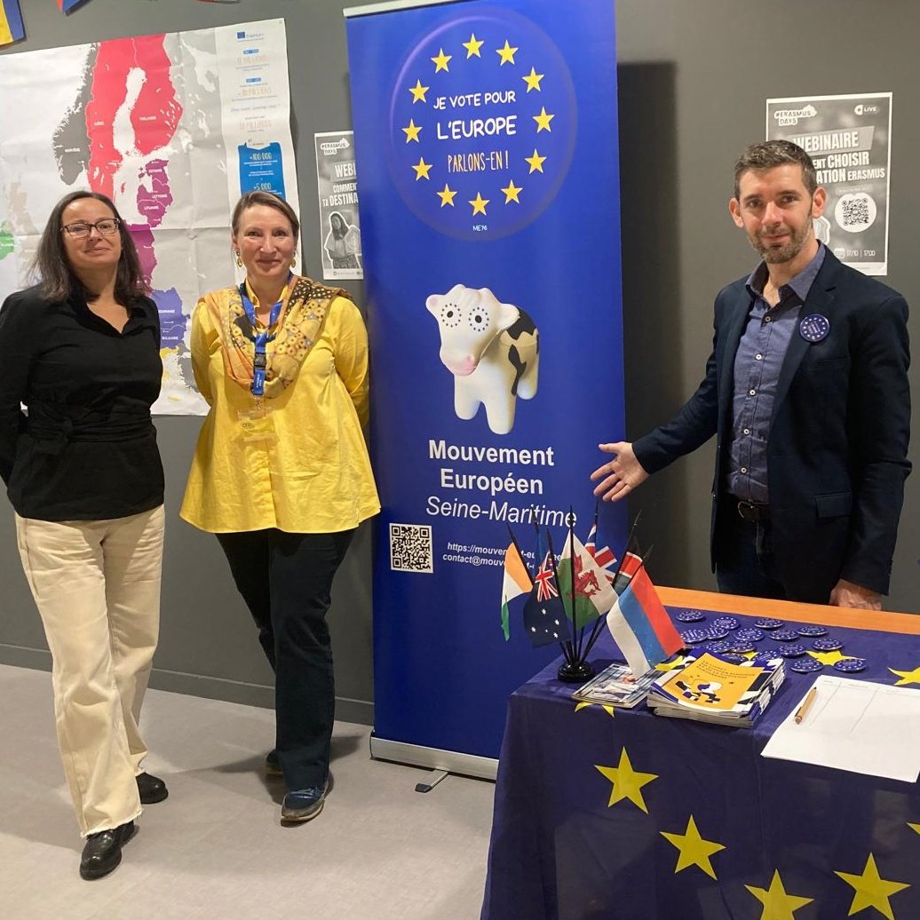 76Europeen's tweet photo. Aujourd'hui nous sommes au @cesi pour les Erasmus Days ! https://t.co/LSY0vZP9wu