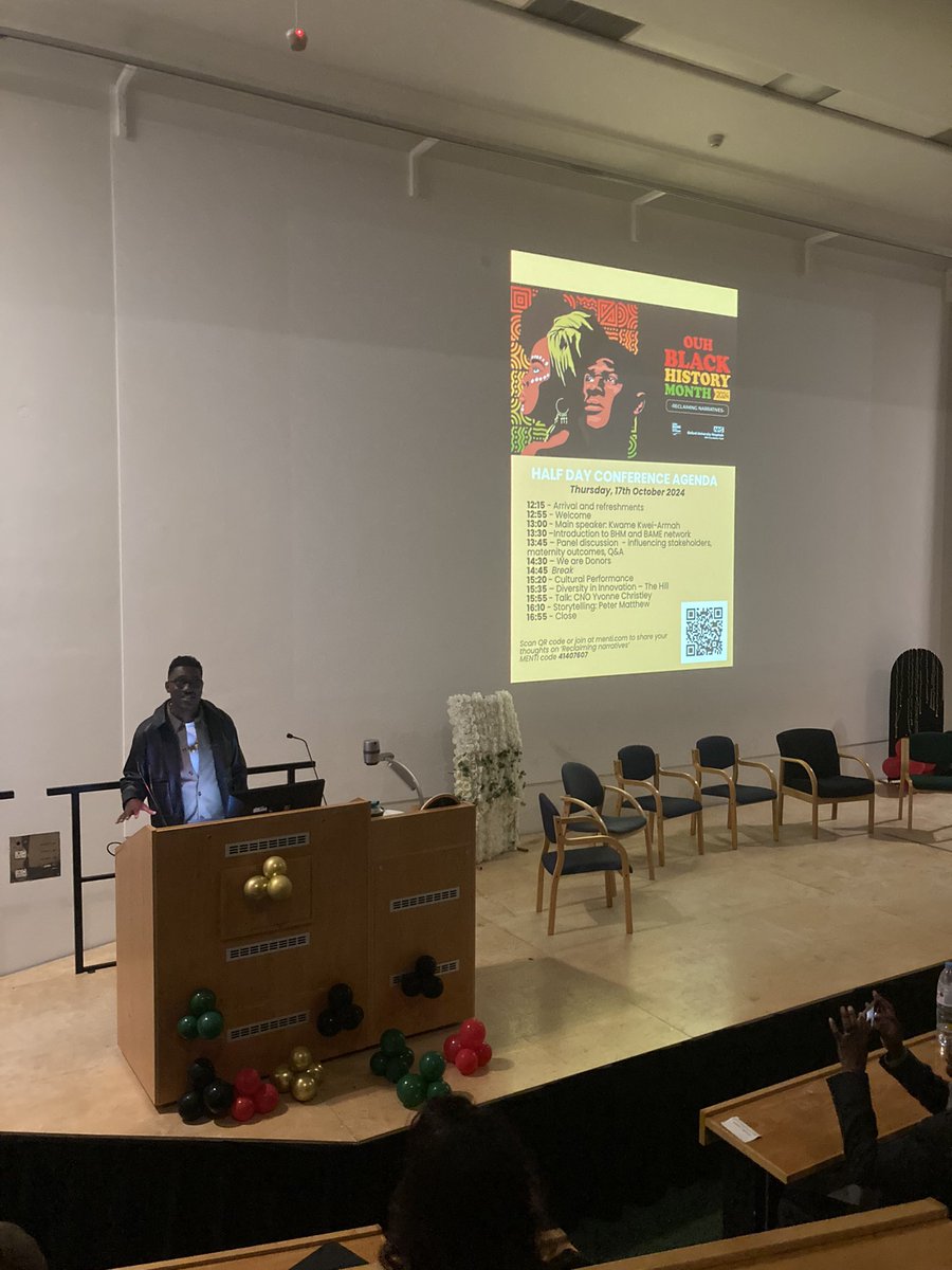 highburyjitsu's tweet photo. Inspirational session from Kwame at @OUHospitals Black history month conference https://t.co/KsaXpm1taz
