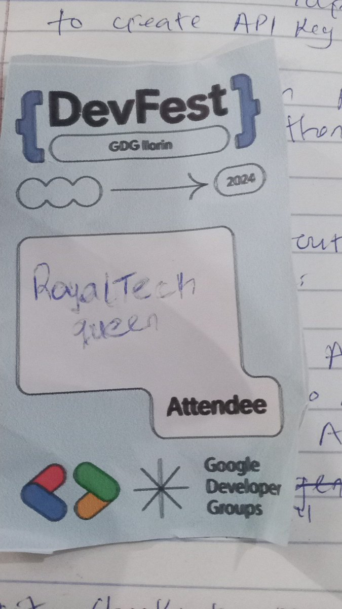 RoyalTechqueen's tweet photo. Excited to be at #DevFestIlorin2024! Amazing sessions and great minds all around. 🚀 #TechCommunity https://t.co/6jsIJxvDQj