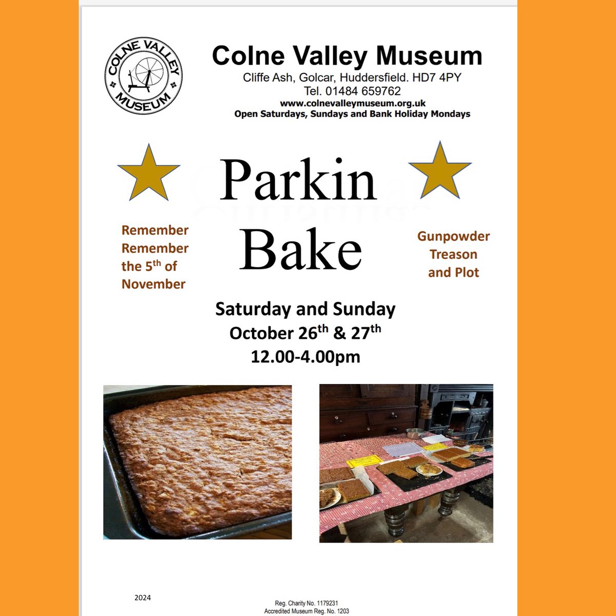 Come along and watch museum volunteers bake different versions of Parkin.  Buy some to take home.  Delicious! #colnevalleymuseum #victorianbaking #parkin
