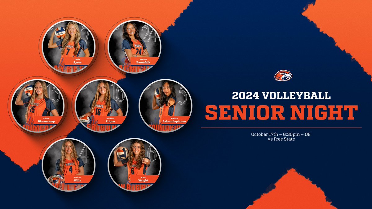 Olathe East Athletics (@oeastathletics) on Twitter photo It's Senior Night for Olathe East Volleyball as they host Free State in Sunflower League action. Come out, support and honor our 7 Seniors who will be recognized prior to the varsity match. <a href="/OlatheEastHawks/">Olathe East High School</a> <a href="/OEHawksVB/">Olathe East Hawks Volleyball</a> It's Senior Night for Olathe East Volleyball as they host Free State in Sunflower League action. Come out, support and honor our 7 Seniors who will be recognized prior to the varsity match. <a href="/OlatheEastHawks/">Olathe East High School</a> <a href="/OEHawksVB/">Olathe East Hawks Volleyball</a>