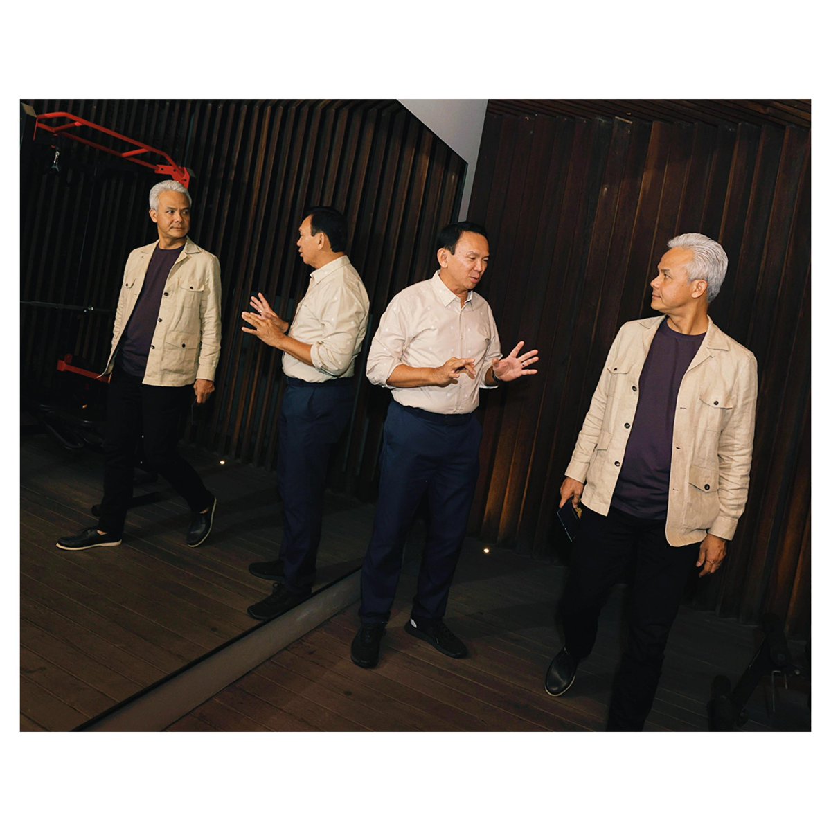 ganjarpranowo's tweet photo. Spill the tea bareng Ahok @basuki_btp , ngobrolin banyak hal termasuk kesibukan kita masing-masing. Cek lengkapnya di youtube A3 (Ask Ahok Anything) ya.. https://t.co/2N0fzGMayv