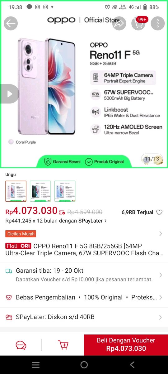 Chomalla_sr's tweet photo. @ShopeeID Mau yg Coral Purple💜 karena manis bgt warnanya😍 semoga beruntung🧡 https://t.co/cMhkYDZDjC