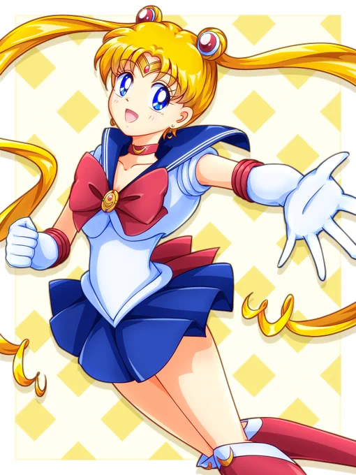 今夜の満月はスーパームーン。セーラームーンを描きましたのでよろしかったら!#美少女戦士セーラームーン #月野うさぎ#SailorMoon 