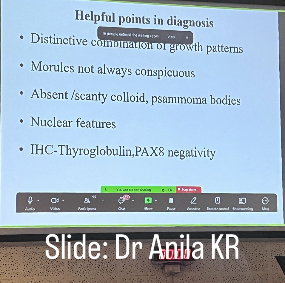 Trupti2410's tweet photo. Head and neck oncopathology Masterclass #FHNO2024 ..@TataMemorial
Sharing few slides discussed in the interesting cases presented in the thyroid session …
#thyroidpathology #pathresidents https://t.co/SL1wX3wPdx