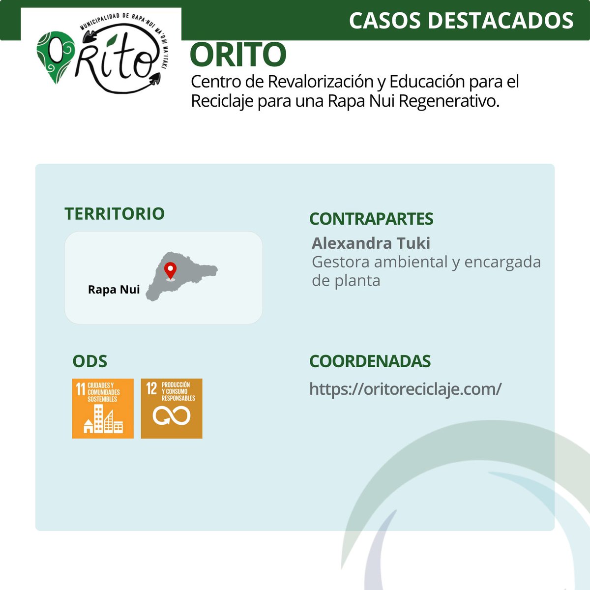 IndCircular's tweet photo. Orito es la planta de reciclaje de Rapa Nui, que acopia y gestiona residuos de la isla con una gran vocación de trabajo 🗿✨

¡Revisa más información de Orito en su ficha! 👆 https://t.co/gzeOxNLBYf