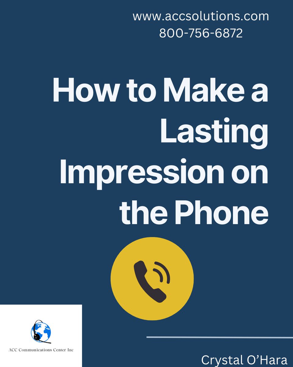 CentersAmerican's tweet photo. How to Make a Lasting Impression on the Phone 📞💡
Ready to leave a lasting impression? Let’s talk! 📲

#CustomerService #VirtualReceptionist #PhoneEtiquette #BusinessTips #FirstImpressionsMatter #callcenter #answeringservice #accsolutions #callmecrystal https://t.co/4V4haTYhyt