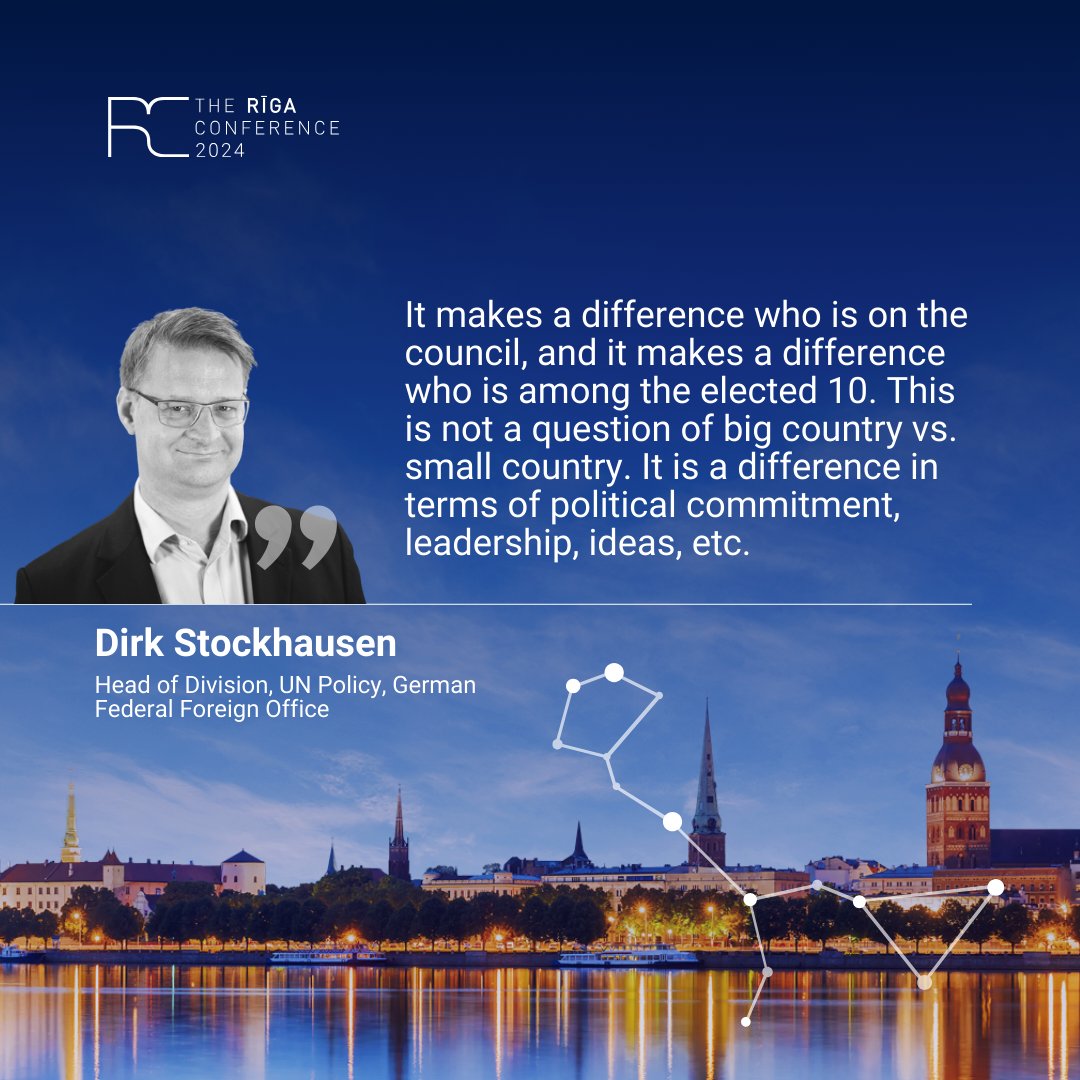 📍Explore the insights shared by our esteemed side event panelists on "E10 @ UNSC"
🔵 A special thanks to our distinguished speakers: Dr Gunda Reire, Sven Jürgenson, Amb Alejandro, Dirk Stockhausen, Andrejs Pildegovičs.
#RigaConf2024 rigaconference.lv