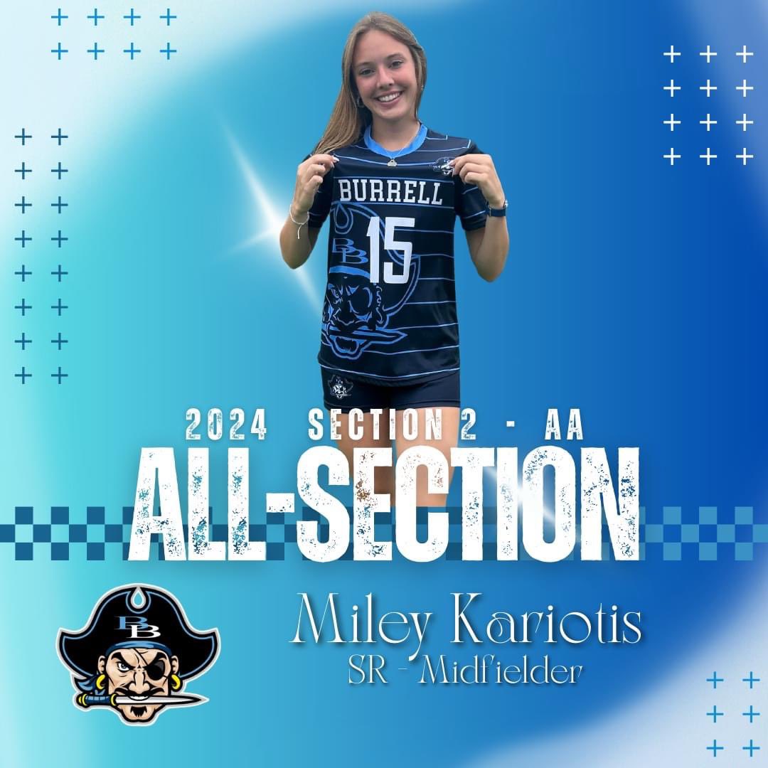 Congratulations to Miley Kariotis <a href="/MileyKariotis/">Miley Kariotis</a> - great season!
<a href="/TribLiveHSSN/">TribLive HSSN</a> <a href="/pghsoccernow/">Pittsburgh Soccer Now</a> <a href="/WestmorelandSN/">Westmoreland Sports Network</a> <a href="/bhsgirlssoccer3/">Burrell Girls Soccer</a>