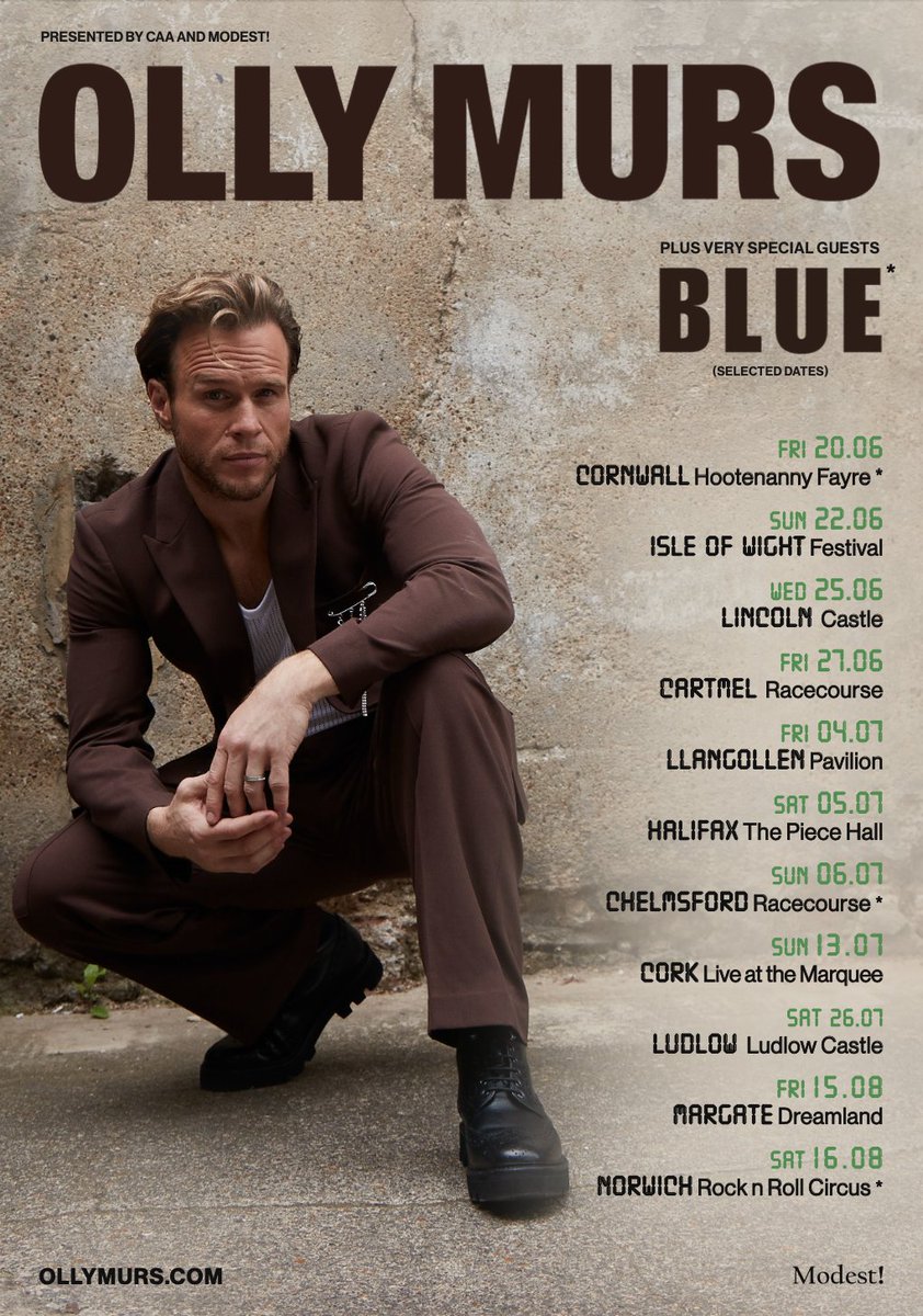 Yessss! SUMMER SHOWS 2025 NEXT YEAR!! Stick it in ya diary…. Cos I’ll be coming to Cornwall, Halifax, Isle of Wight, Lincoln, Cartmel, Llangollen, Chelmsford, Cork, Ludlow, Margate, Norwich! Gunna be such a ledge summer next year!! Can’t wait to see you all,