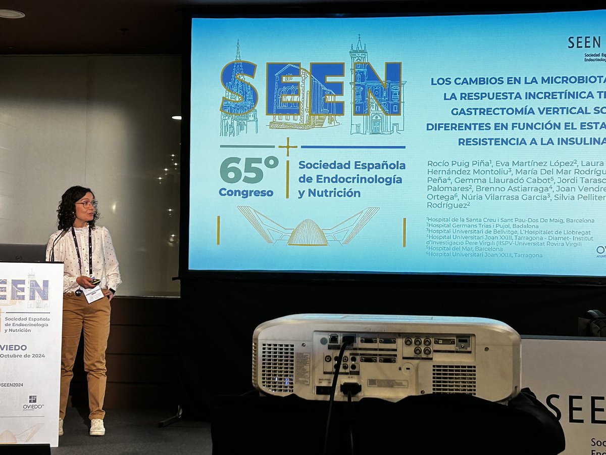PelliteroSilvia's tweet photo. Presentamos resultados de cambios de microbiota tras GT en función del grado de resistencia insulina con @puig_pinya. Genial. !! 

@NURIAVILARRASA2 
@ObesitySeen
#SEEN2024 https://t.co/wueqfn0ScQ