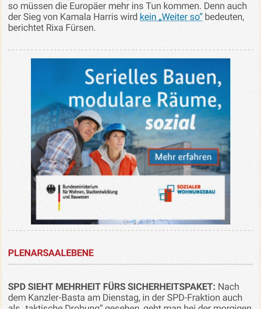 .<a href="/klara_geywitz/">Klara Geywitz</a> ist nicht nur eine der Unfähigsten, sie hält auch das Publikum für blöde und schaltet Werbung im Berlin Playbook von Politico.

Welche Botschaft soll hier ausgesendet werden?

Vielleicht: "Ich bin doch fähig"?

Nein, bist du nicht, sondern jetzt auch noch korrupt.