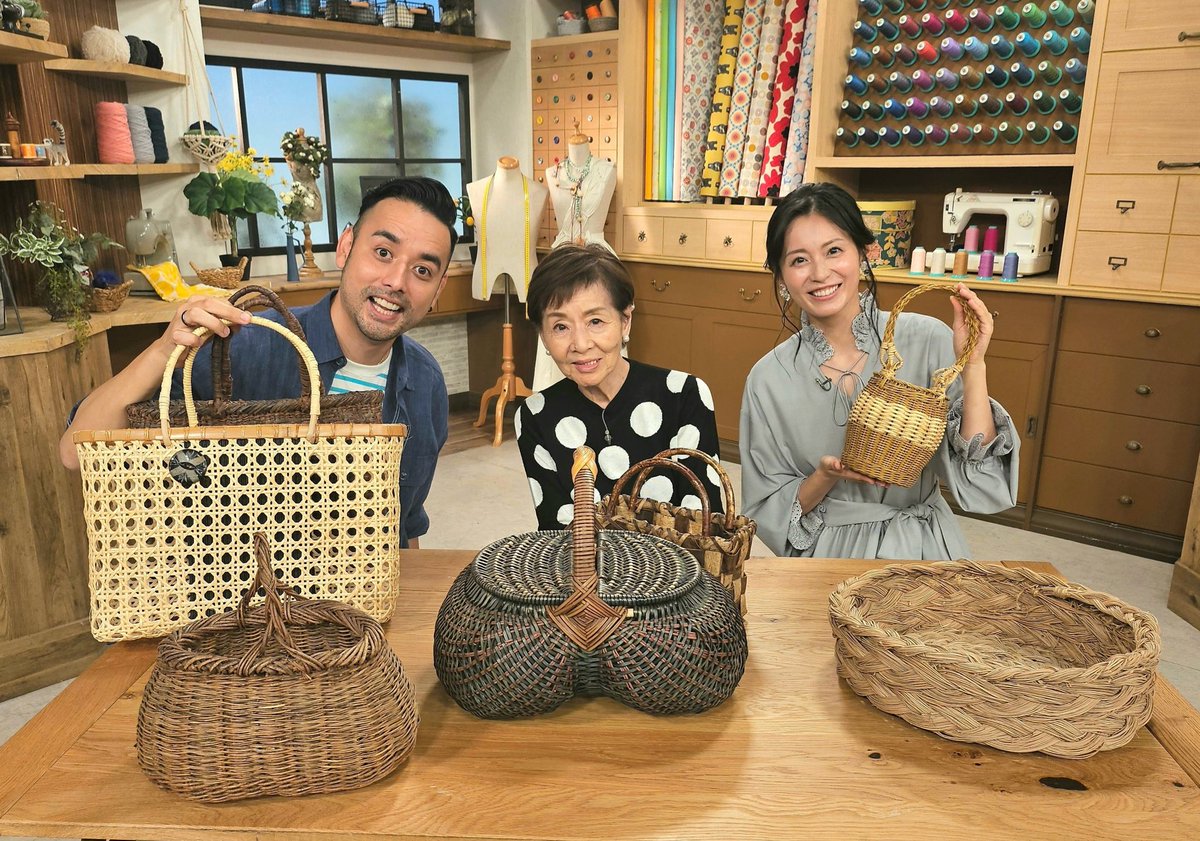 今夜の #すてきにハンドメイド は 「籐のかごバッグ」をご紹介！ 講師 