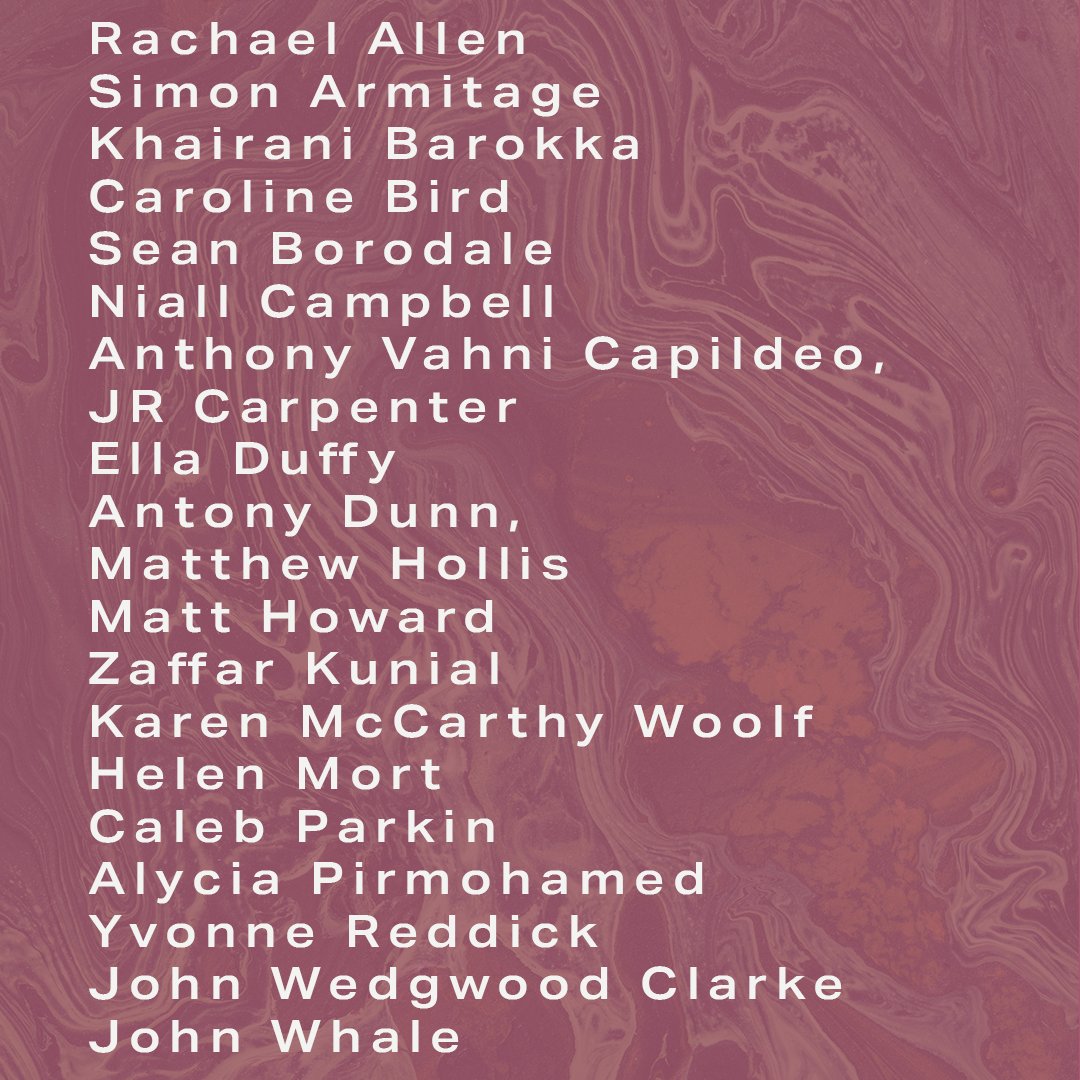 Propel Magazine (@propelmagazine) on Twitter photo THIS WEEKEND 👀
Don't miss🌿SUMMIT🌿 <a href="/poetryschool/">Poetry School</a>'s ecopoetry, nature & climate writing festival
19/10 Yorkshire Sculpture Park
20/10 Uni of Leeds Poetry Centre
w <a href="/a_pirmohamed/">Alycia Pirmohamed</a> <a href="/KMcCarthyWoolf/">Karen McCarthy Woolf</a> Rachael Allen, Simon Armitage, Khairani Barokka ++
poetryschool.com/summit-a-poetr… THIS WEEKEND 👀
Don't miss🌿SUMMIT🌿 <a href="/poetryschool/">Poetry School</a>'s ecopoetry, nature & climate writing festival
19/10 Yorkshire Sculpture Park
20/10 Uni of Leeds Poetry Centre
w <a href="/a_pirmohamed/">Alycia Pirmohamed</a> <a href="/KMcCarthyWoolf/">Karen McCarthy Woolf</a> Rachael Allen, Simon Armitage, Khairani Barokka ++
poetryschool.com/summit-a-poetr…