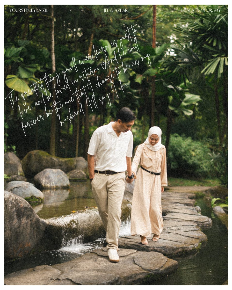 RaizilA's tweet photo. “Zil nak shoot pre wedding dgn kau boleh ke zil?” 
Onzz lesagoo! 

Masa nampak Jee dtg dgn Azfar dkt our first location, Her fiance was limping sebab accident motor. Lagi lah I was nervous sebab shoot video pre wedd jugak. But a challenge is a challenge. And I just went for it. https://t.co/wMiHp7hc53