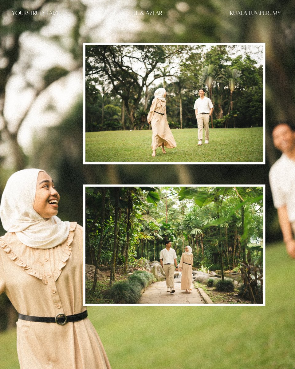 RaizilA's tweet photo. “Zil nak shoot pre wedding dgn kau boleh ke zil?” 
Onzz lesagoo! 

Masa nampak Jee dtg dgn Azfar dkt our first location, Her fiance was limping sebab accident motor. Lagi lah I was nervous sebab shoot video pre wedd jugak. But a challenge is a challenge. And I just went for it. https://t.co/wMiHp7hc53